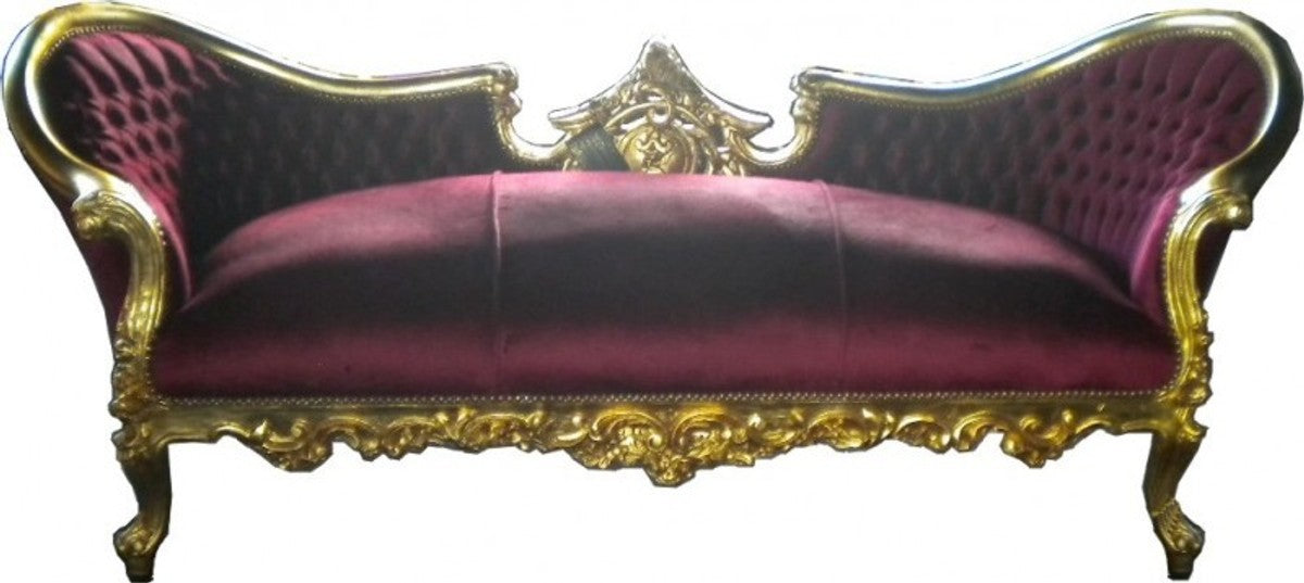 Barock Sofa Vampire Bordeaux / Gold - Limited Edition