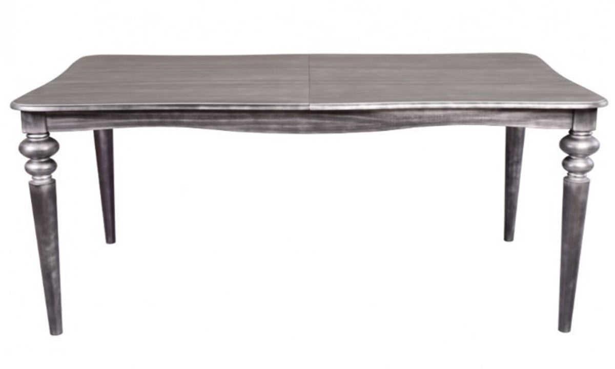 Barock Esstisch Silber Anthrazit ausziehbar 180 - 230 cm - Tisch