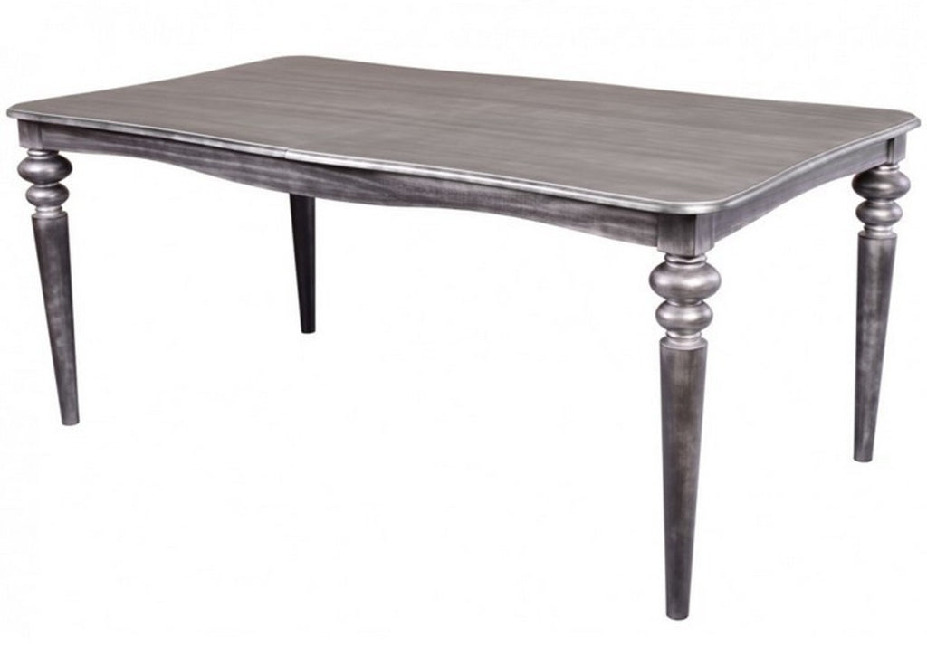 Barock Esstisch Silber Anthrazit ausziehbar 180 - 230 cm - Tisch