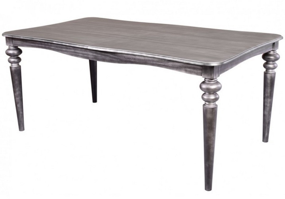 Barock Esstisch Silber Anthrazit ausziehbar 180 - 230 cm - Tisch