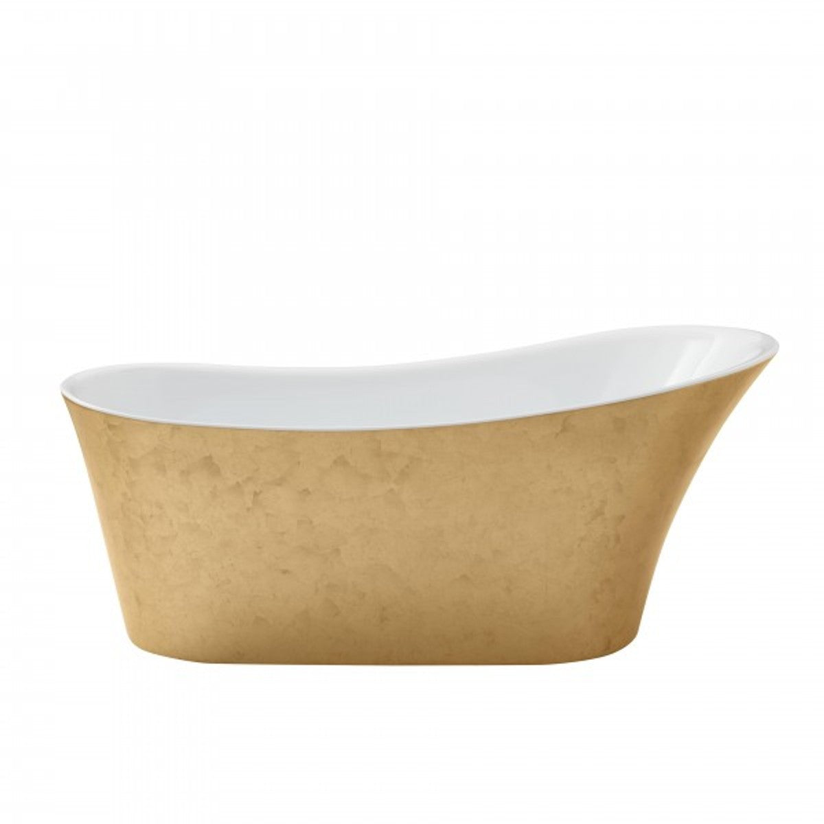 Art Deco Badewanne freistehend Gold Modell He-Hol 1710mm - Freistehende Retro Antik Jugendstil Badewanne