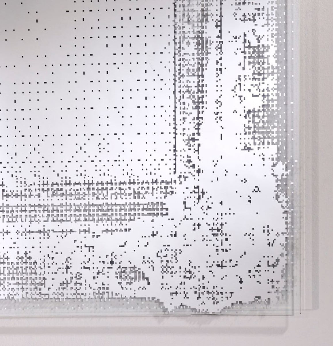 Art Deco Vintage Spiegel Silber 78 x H. 101 cm - Antik Stil Wandspiegel