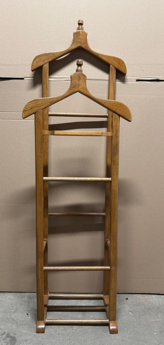 Luxus Massivholz Garderobenständer Braun H. 147 cm - Garderoben Möbel