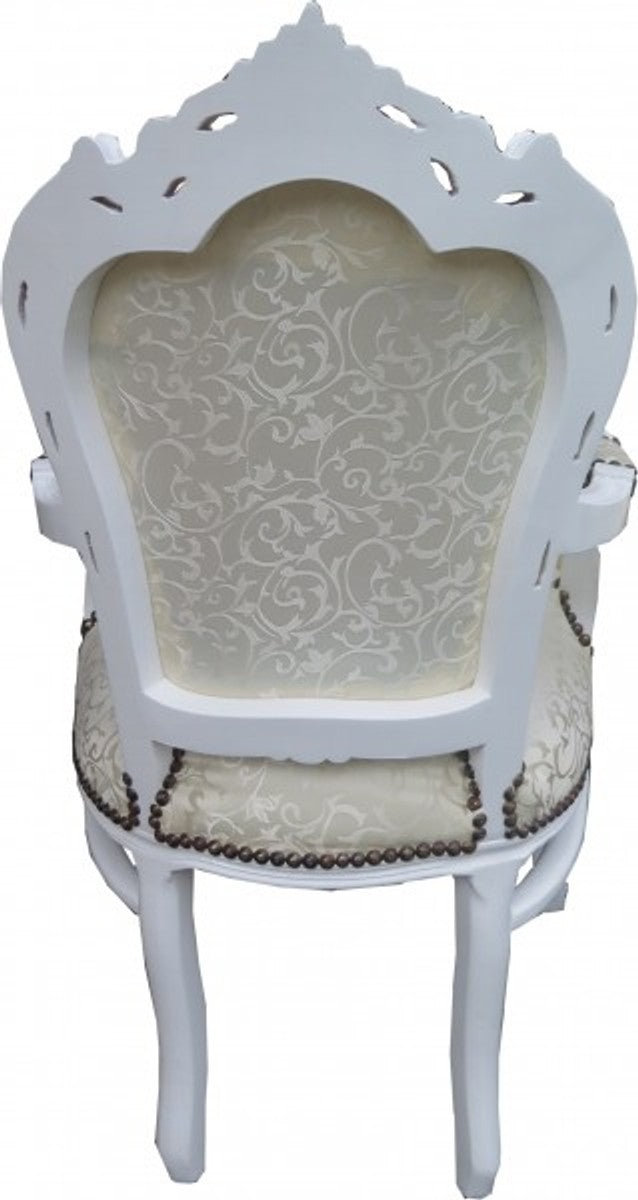 Barock Esszimmer Set 4 Stühle + 2 Stühle mit Armlehnen - Möbel Antik Stil