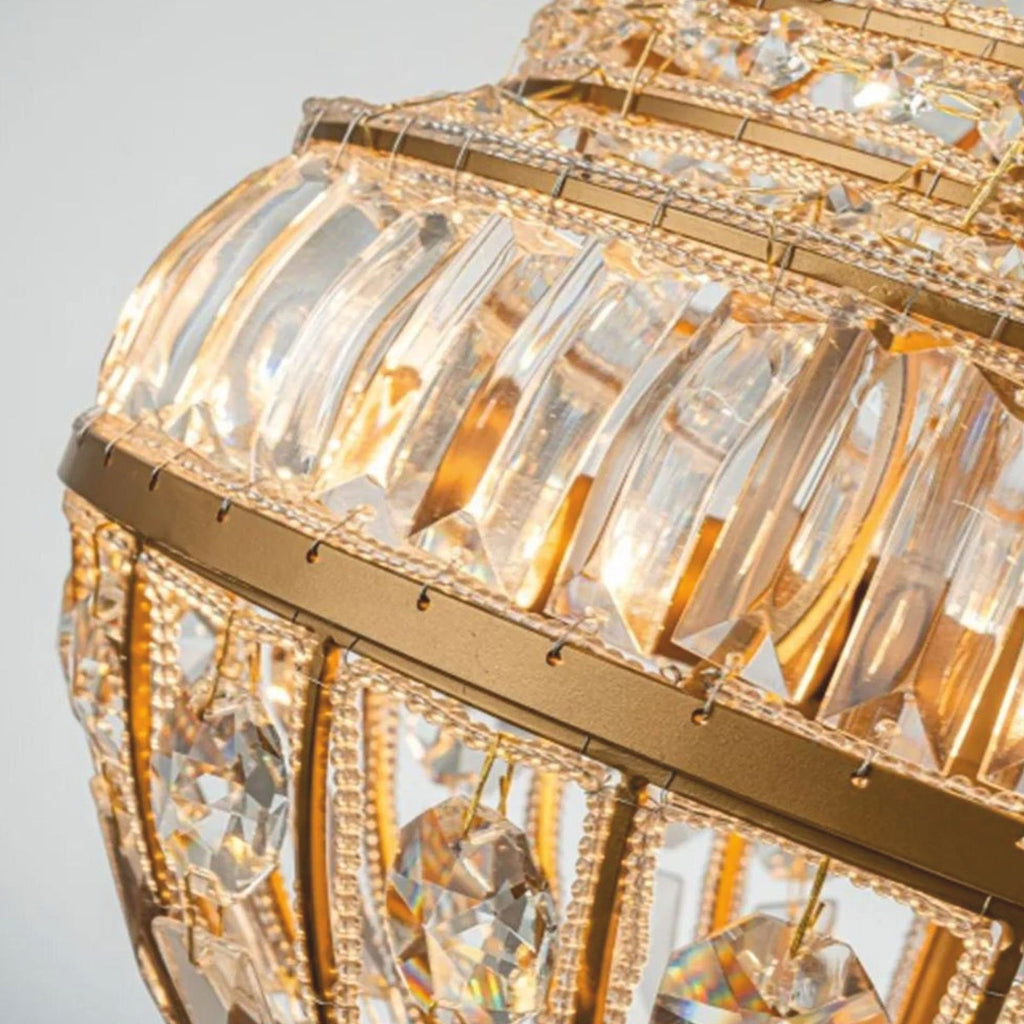 Barock Kristall Kronleuchter Gold Ø 42 x H. 80 cm - Barock Leuchten