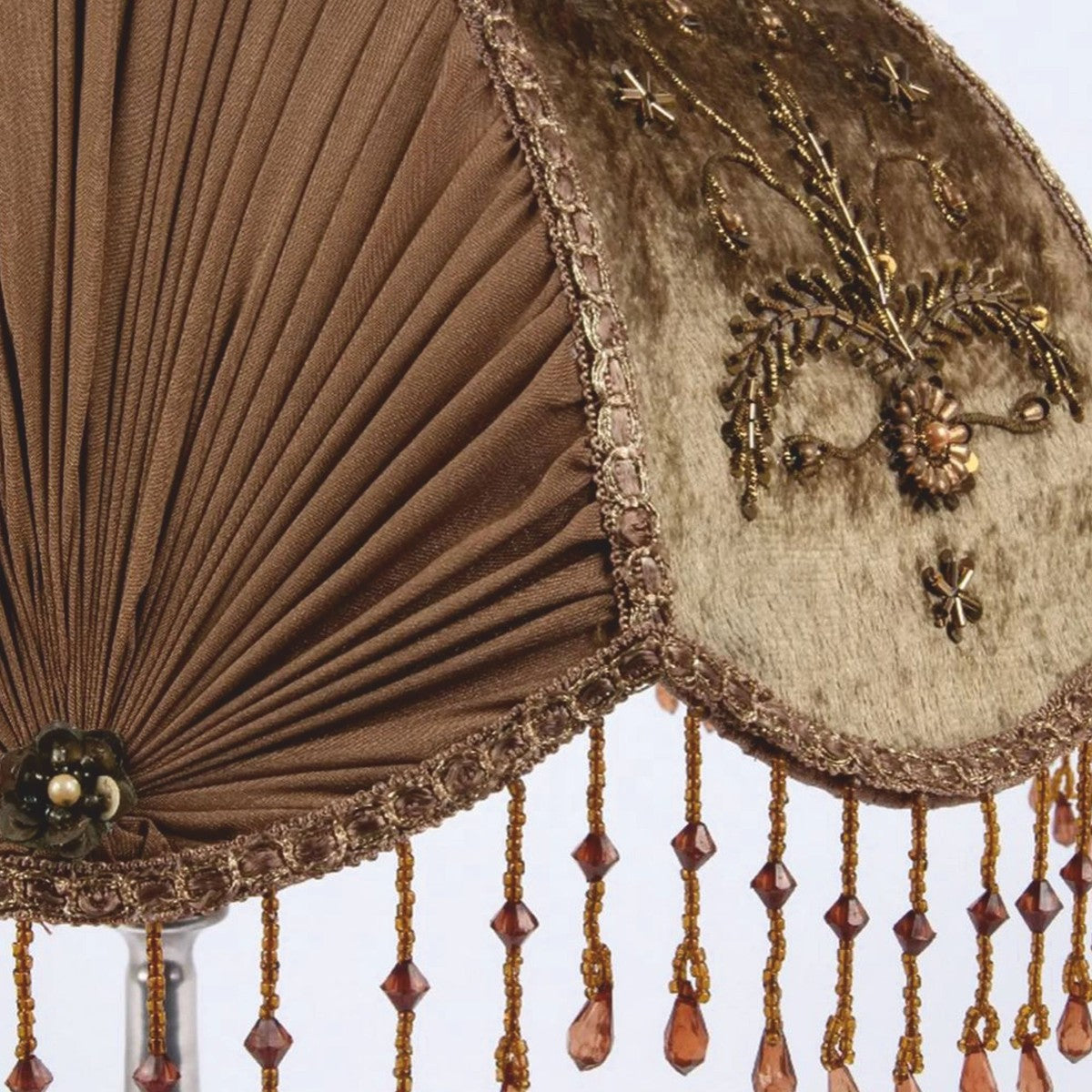 Barock Lampenschirm Braun 22 cm - Barock Deko Accessoires