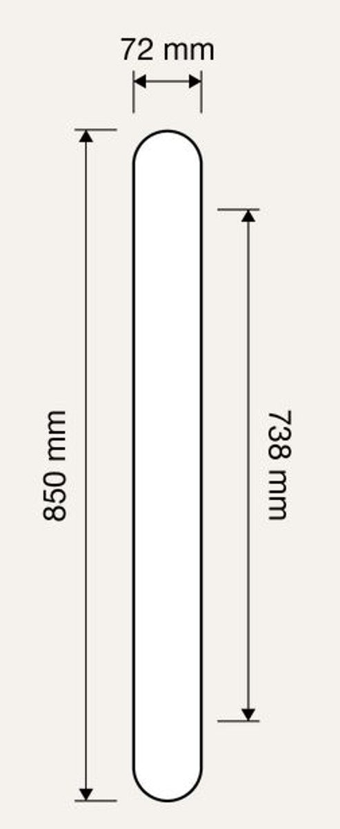 Barock Messing Türgriff Set Französisches Gold 7,2 x 85 cm - Edel & Prunkvoll