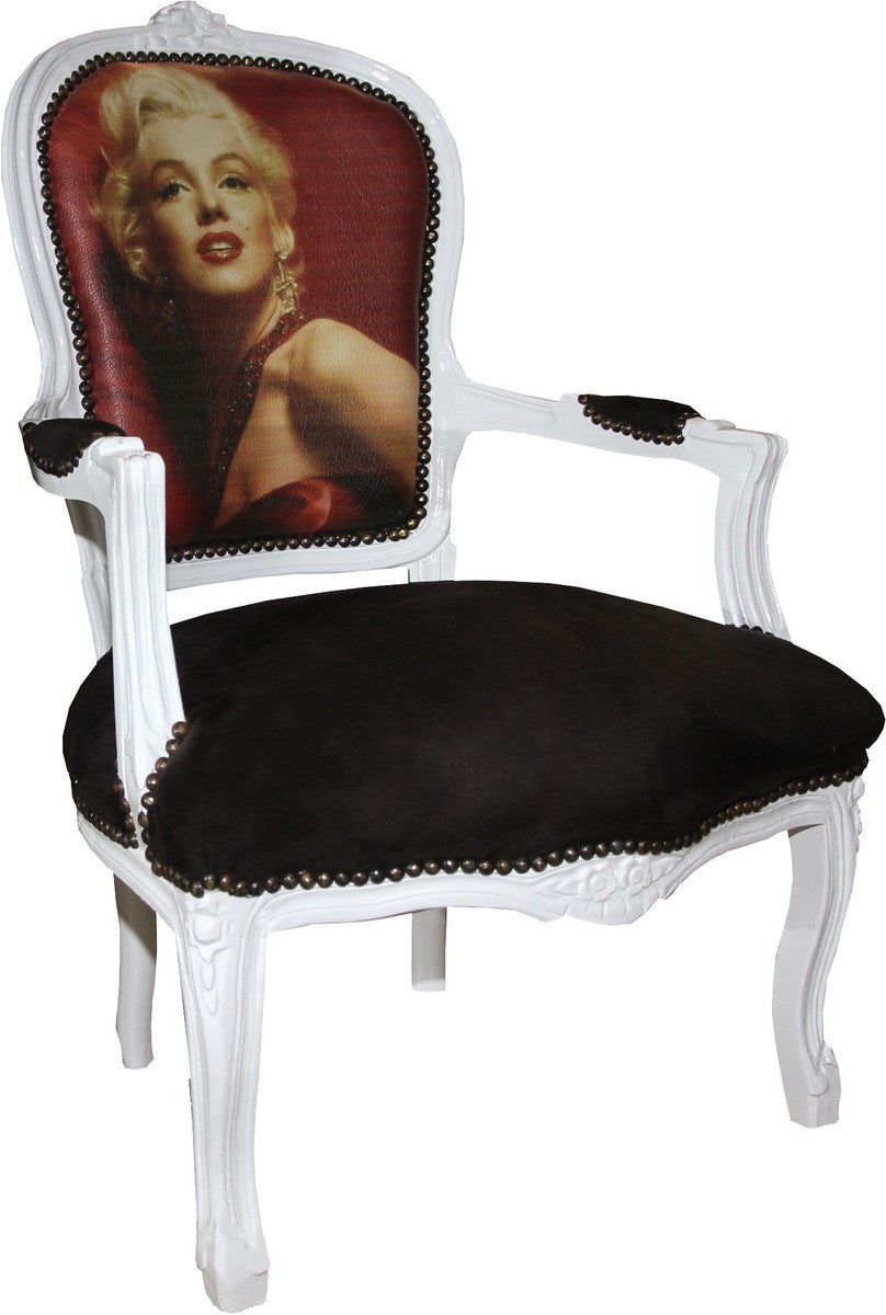 Barock Salon Stuhl Marilyn Monroe - Barock Antik Stil Möbel - Mod3 - Limited Edition