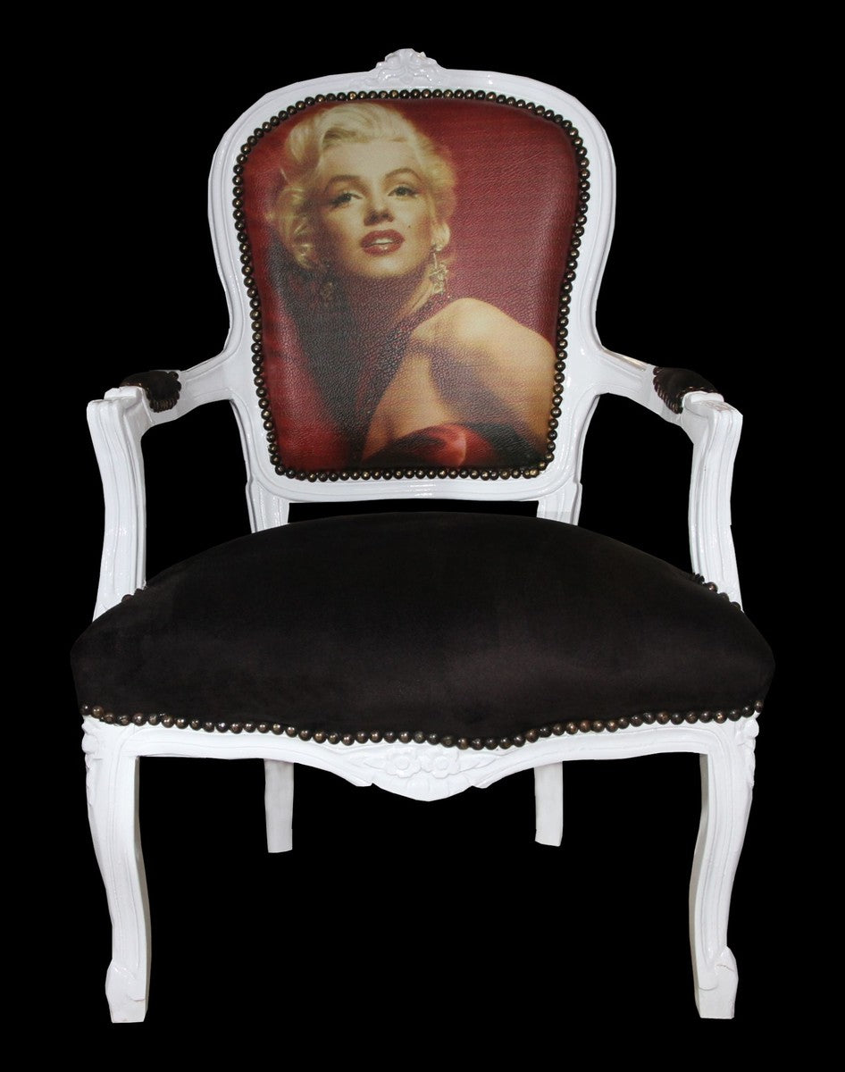 Barock Salon Stuhl Marilyn Monroe - Barock Antik Stil Möbel - Mod3 - Limited Edition