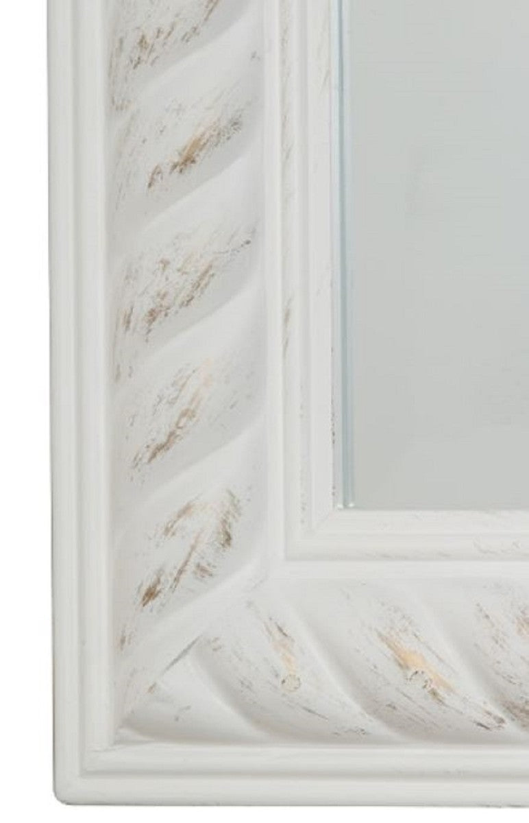 Barock Wandspiegel Antik Weiß / Gold 52 x H. 62 cm - Barock Spiegel