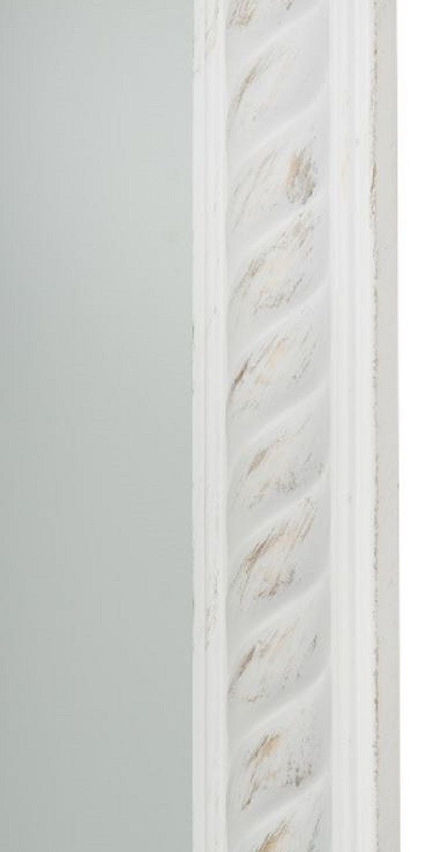 Barock Wandspiegel Antik Weiß / Gold 52 x H. 62 cm - Barock Spiegel