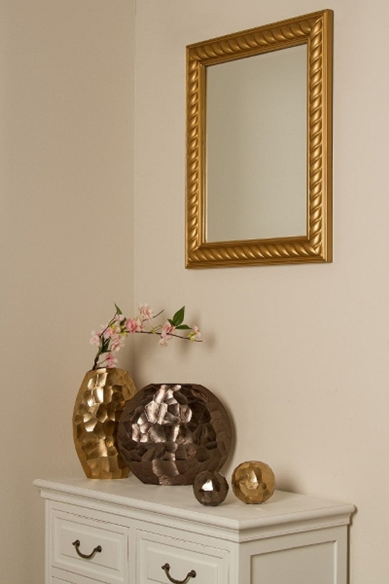 Barock Spiegel / Wandspiegel Antik Gold 52 x H. 62 cm - Barockmöbel