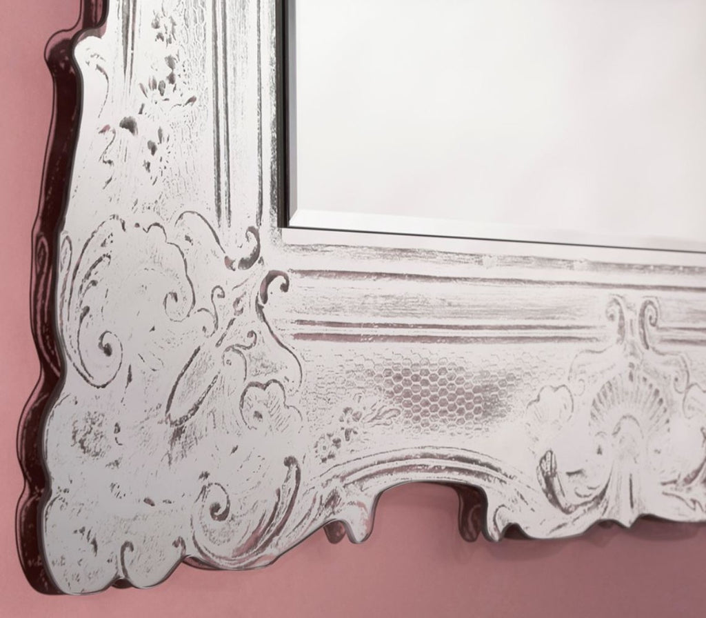 Barock Spiegel Antik Weiß 106 x H. 125 cm - Edel & Prunkvoll