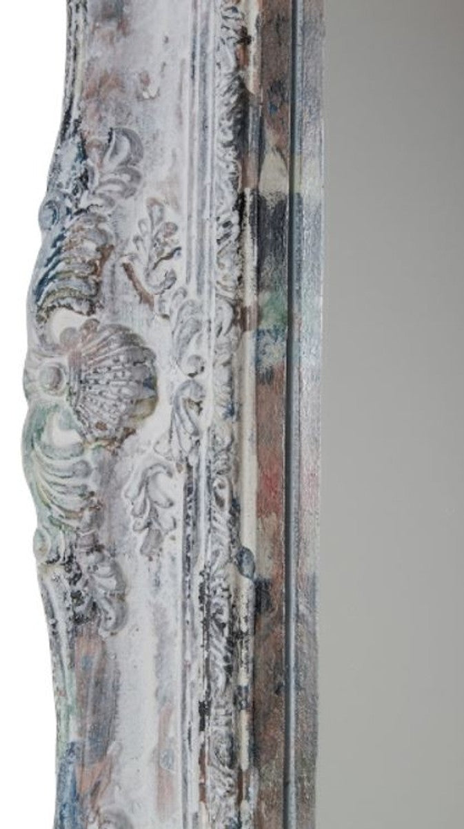 Barockstil Spiegel / Wandspiegel Antik Grau 42 x H. 54 cm - Barock Möbel