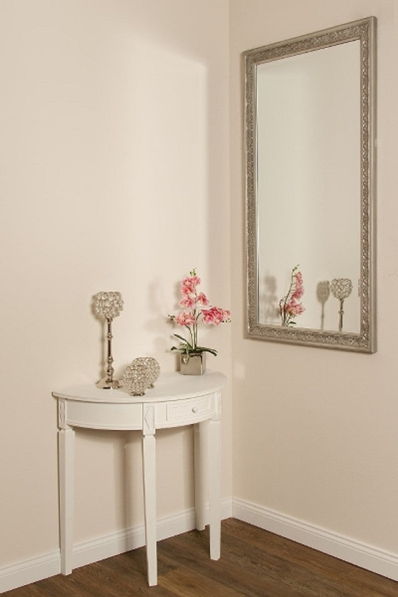 Barock Spiegel Silber 72 x H. 132 cm - Handgefertigter Barock Wandspiegel