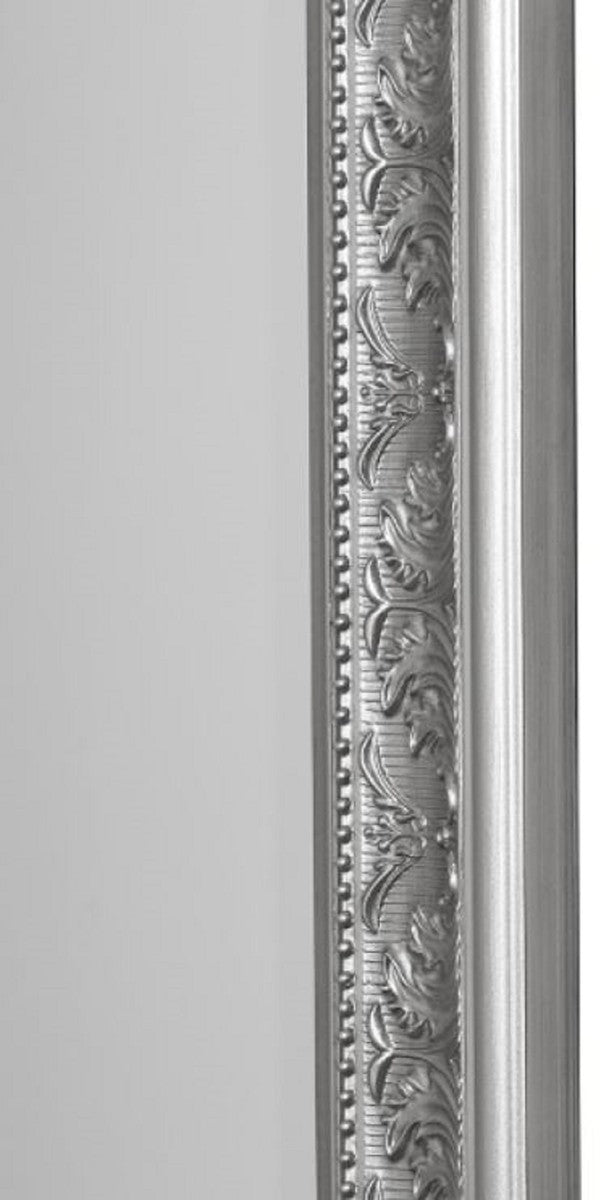 Barock Spiegel Silber 72 x H. 162 cm - Handgefertigter Barock Wandspiegel