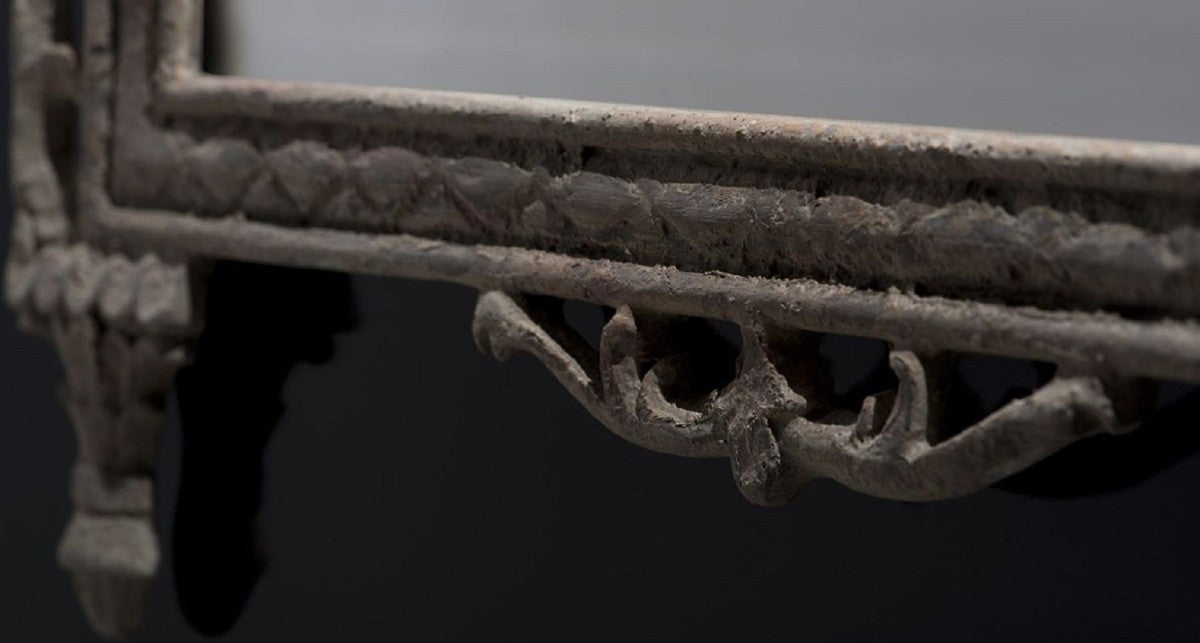 Barock Spiegel Grau - Prunkvoller handgefertigter Wandspiegel im Barockstil - Antik Stil Garderoben Spiegel - Wohnzimmer Spiegel - Barock Deko Accessoires