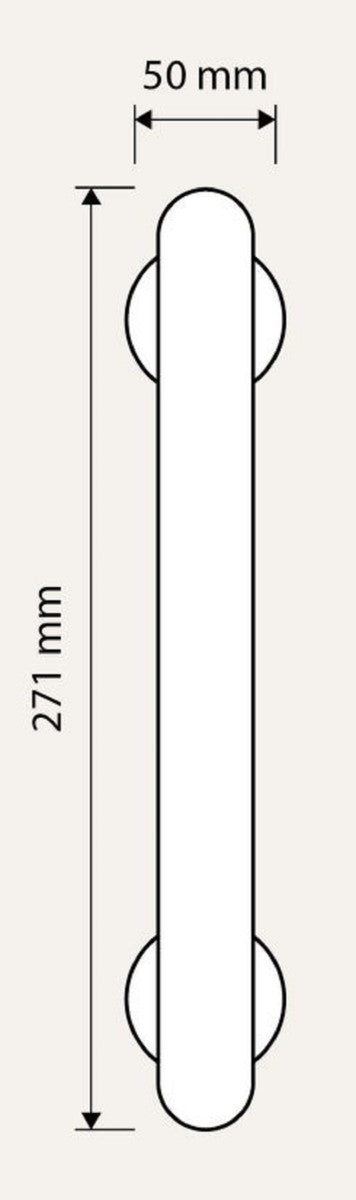 Barock Türgriff Set mit Swarovski Kristallglas H. 27,1 cm - Made in Italy