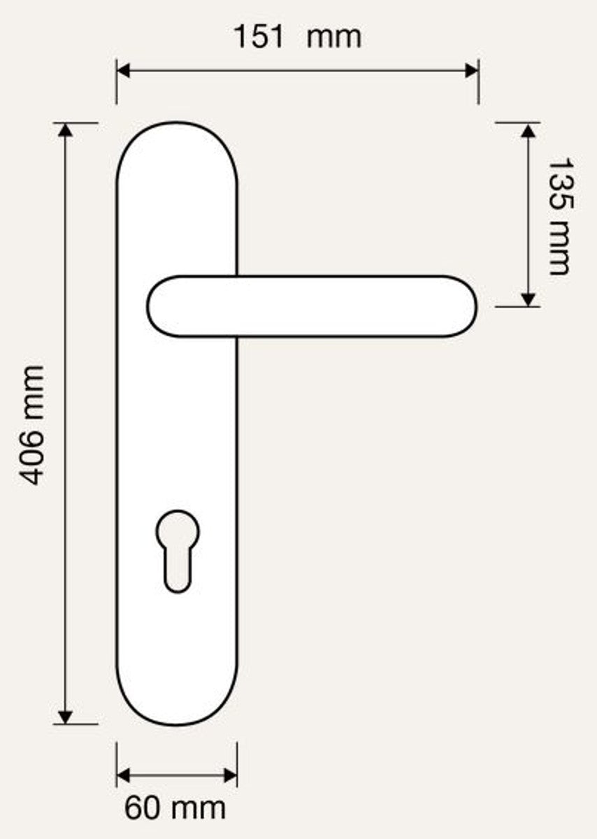 Barock Türgriff Set Französisches Gold 15,1 x H. 40,6 cm - Barock Kollektion