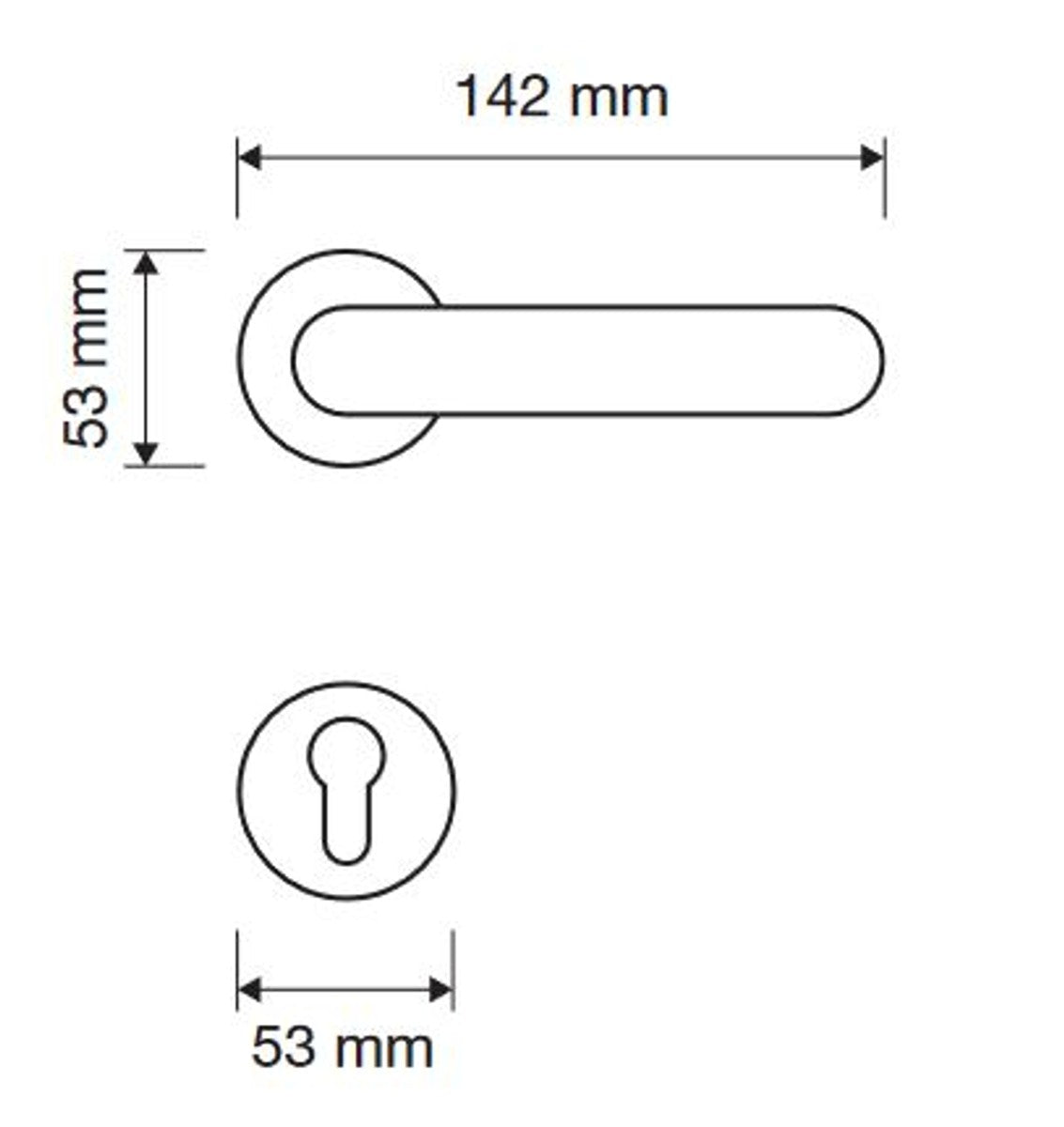 Barock Türklinken Set 14,2 x H. 5,3 cm - Verschiedene Farben - 2 Prunvolle Messing Türgriffe mit runden Rosetten - Luxus Qualität - Made in Italy