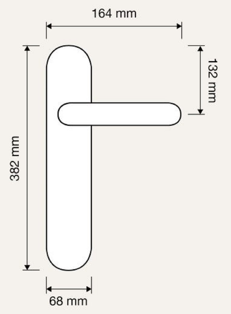 Barock Türklinken Set Messing Patiniert 16,4 x H. 38,2 cm - Luxus Qualität Made in Italy