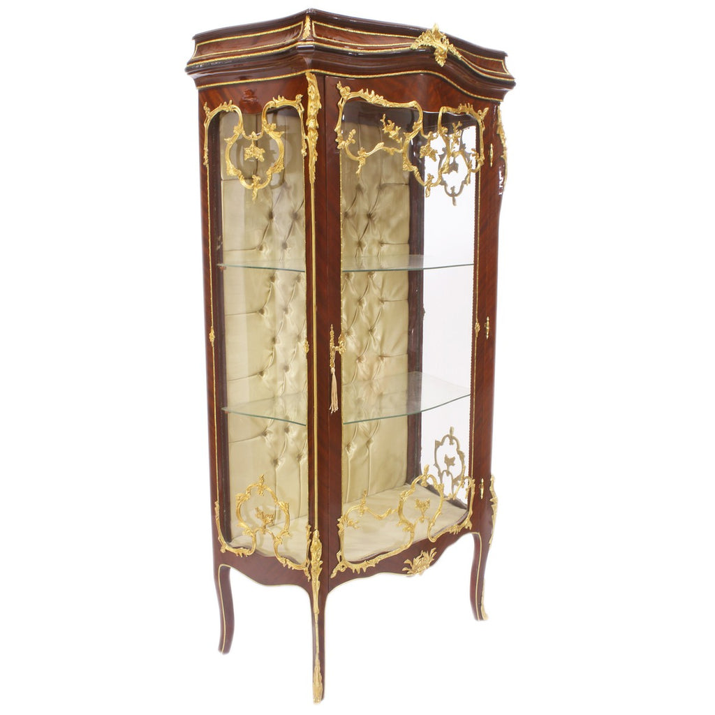 Barock Vitrine 83 x 48 x H. 176 cm - Barock Möbel - Vitrinenschrank - Wohnzimmerschrank