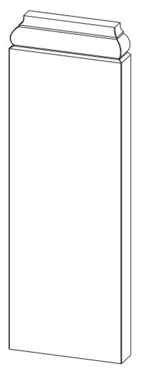 Barock Wanddeko Sockel Weiß 18,5 x 4,1 x H. 54,1 cm - Deko Zierelement Säulenfuß