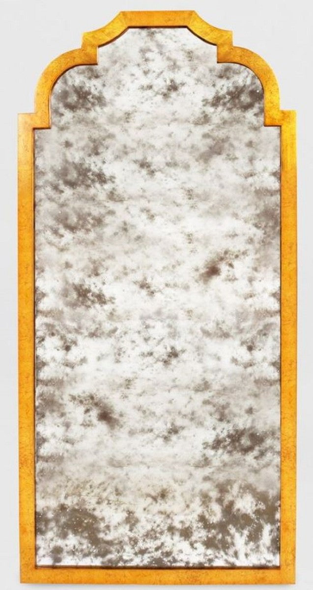 Barock Wandspiegel Gold 70 x 3 x H. 145 cm - Eleganter Barock Spiegel mit antikem Spiegelglas - Barock Möbel