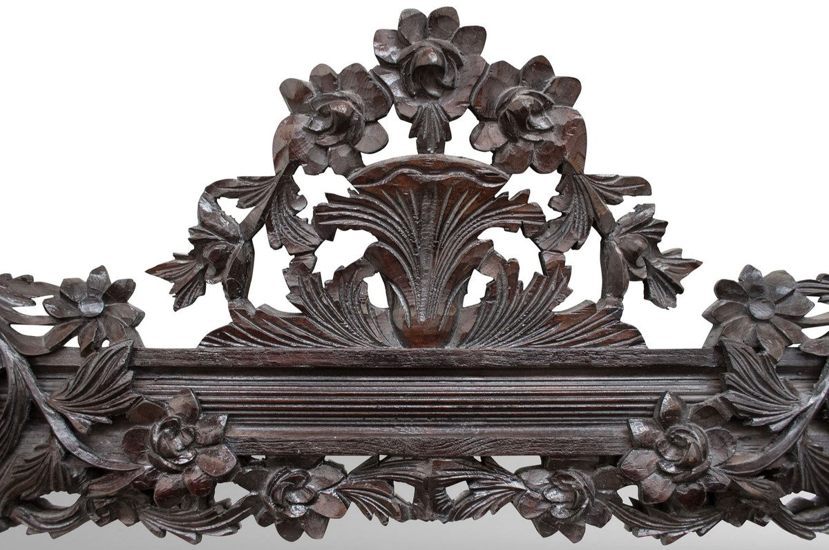 Barock Spiegel / Wandspiegel Dunkelbraun 122 x H. 224 cm - Barockstil Möbel