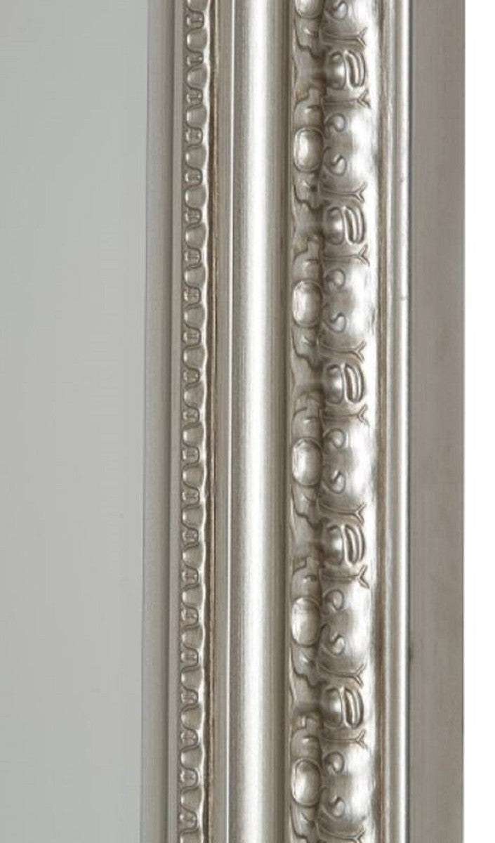 Barock Wandspiegel Silber 62 x H. 82 cm - Handgefertigter Spiegel im Barockstil