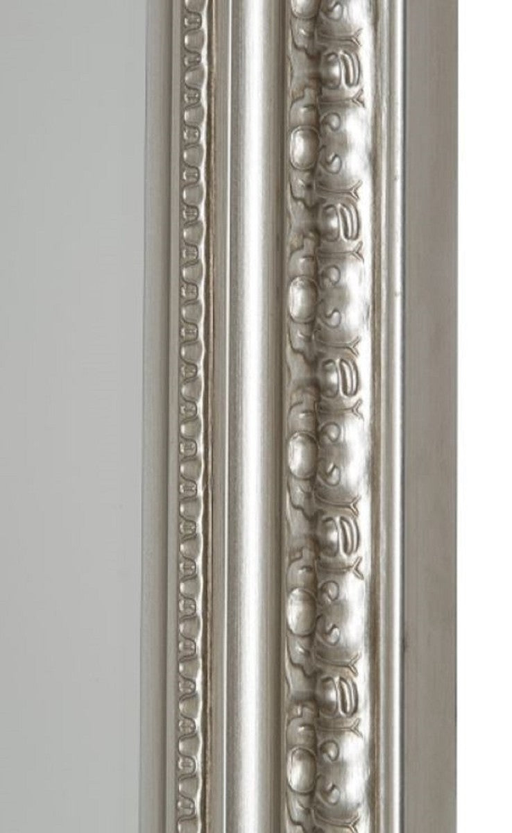 Barock Wandspiegel Silber 60 x H. 150 cm - Handgefertigter Spiegel im Barockstil