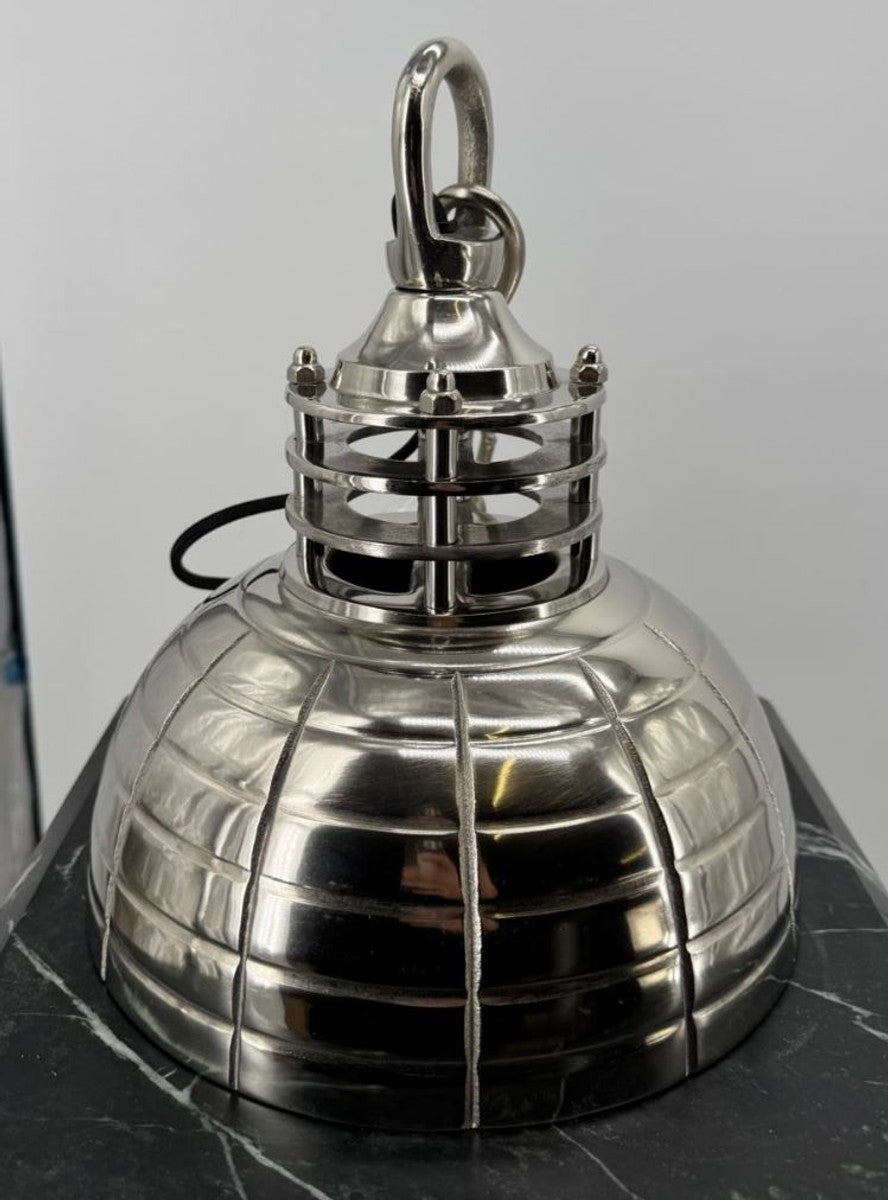 Industrie Stil Hängeleuchte Silber - Metall Pendelleuchte