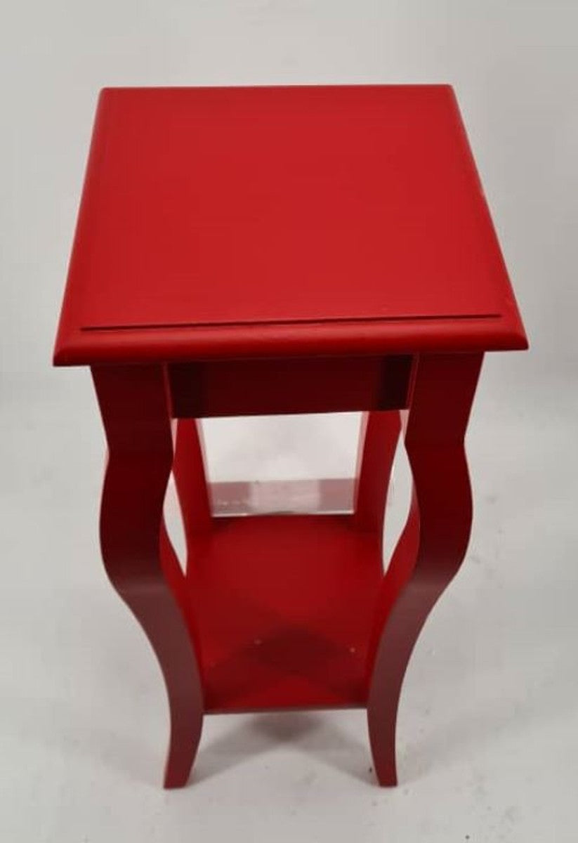 Landhausstil Beistelltisch Rot H. 90 cm - Landhausstil Möbel