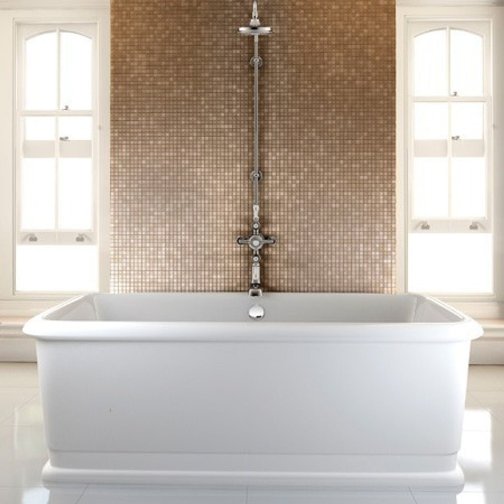 Badewanne freistehend rechteckig 1800mm BLon - Freistehende Retro Antik Badewanne