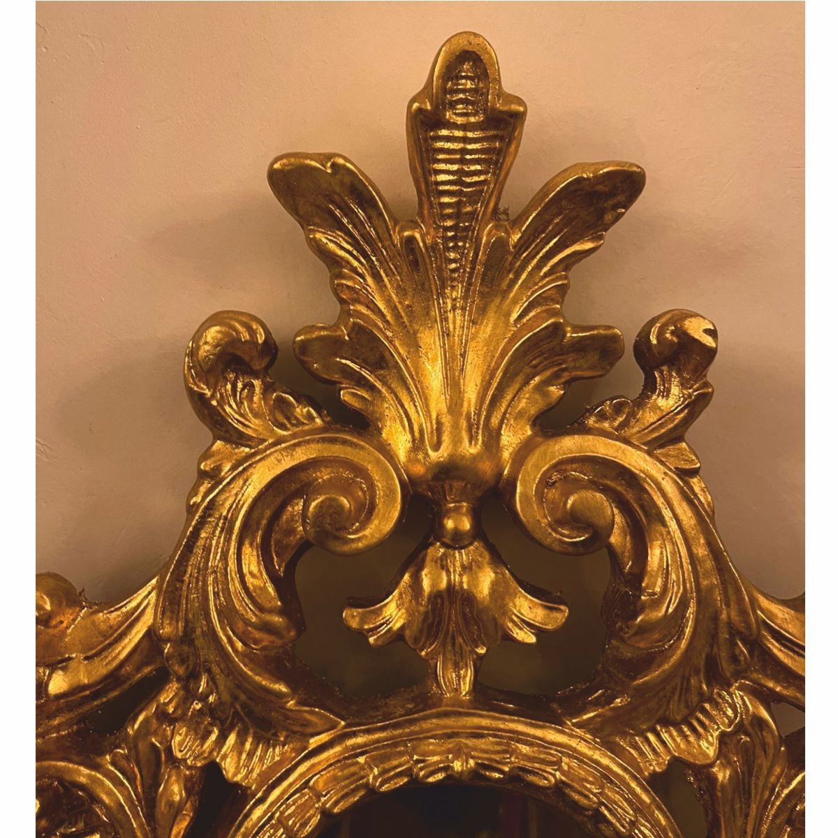 Barock Spiegel Gold H. 64 cm - Barockstil Wandspiegel