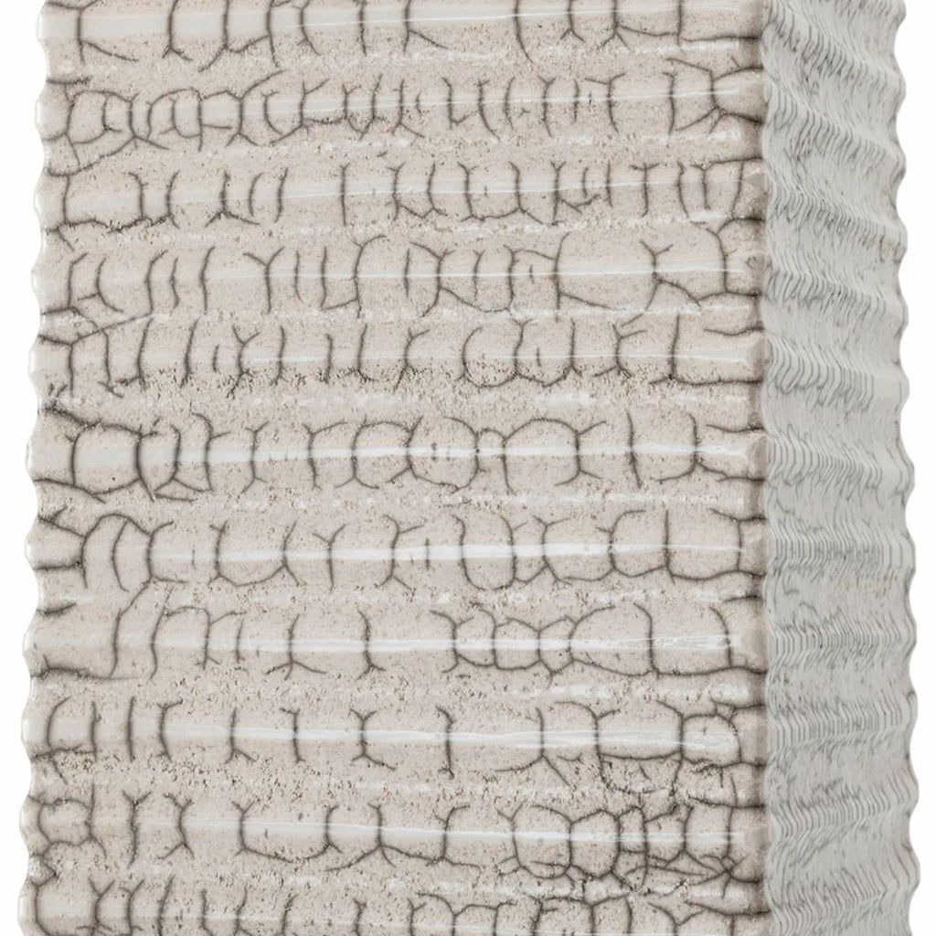 Luxus Keramik Stehleuchte mit Lampenschirm Antik Weiß / Beige H. 165 cm