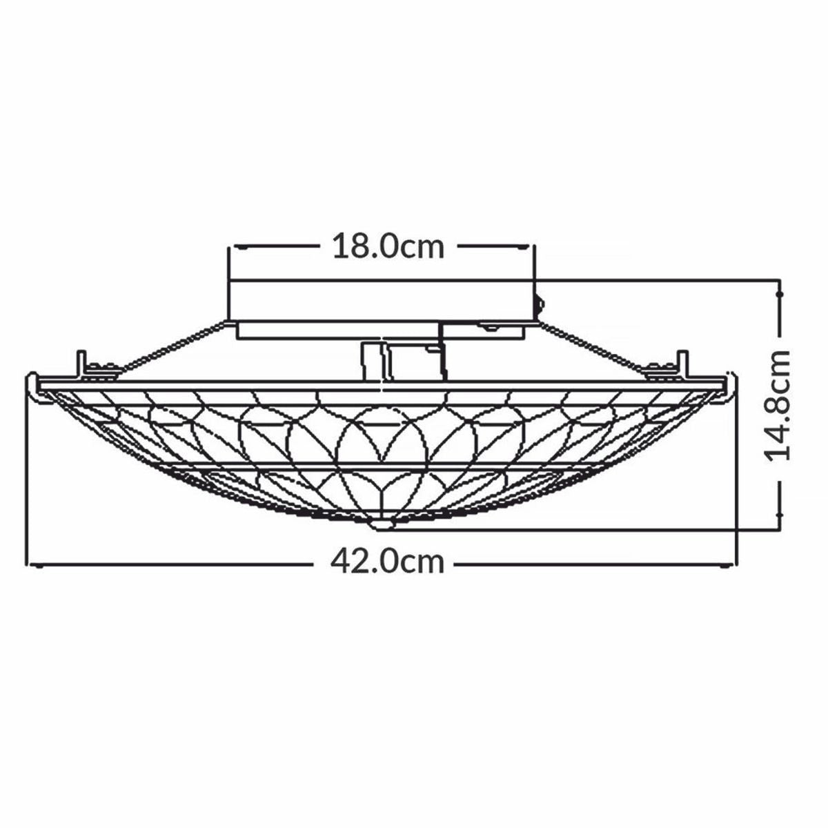 Luxus Tiffany Deckenleuchte Gelb / Rot / Vintage Bronze Ø 42 cm