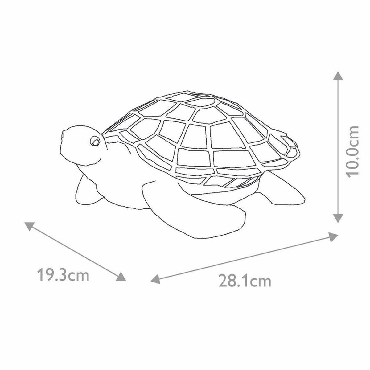 Luxus Tiffany LED Tischleuchte Schildkröte Bunt / Vintage Bronze