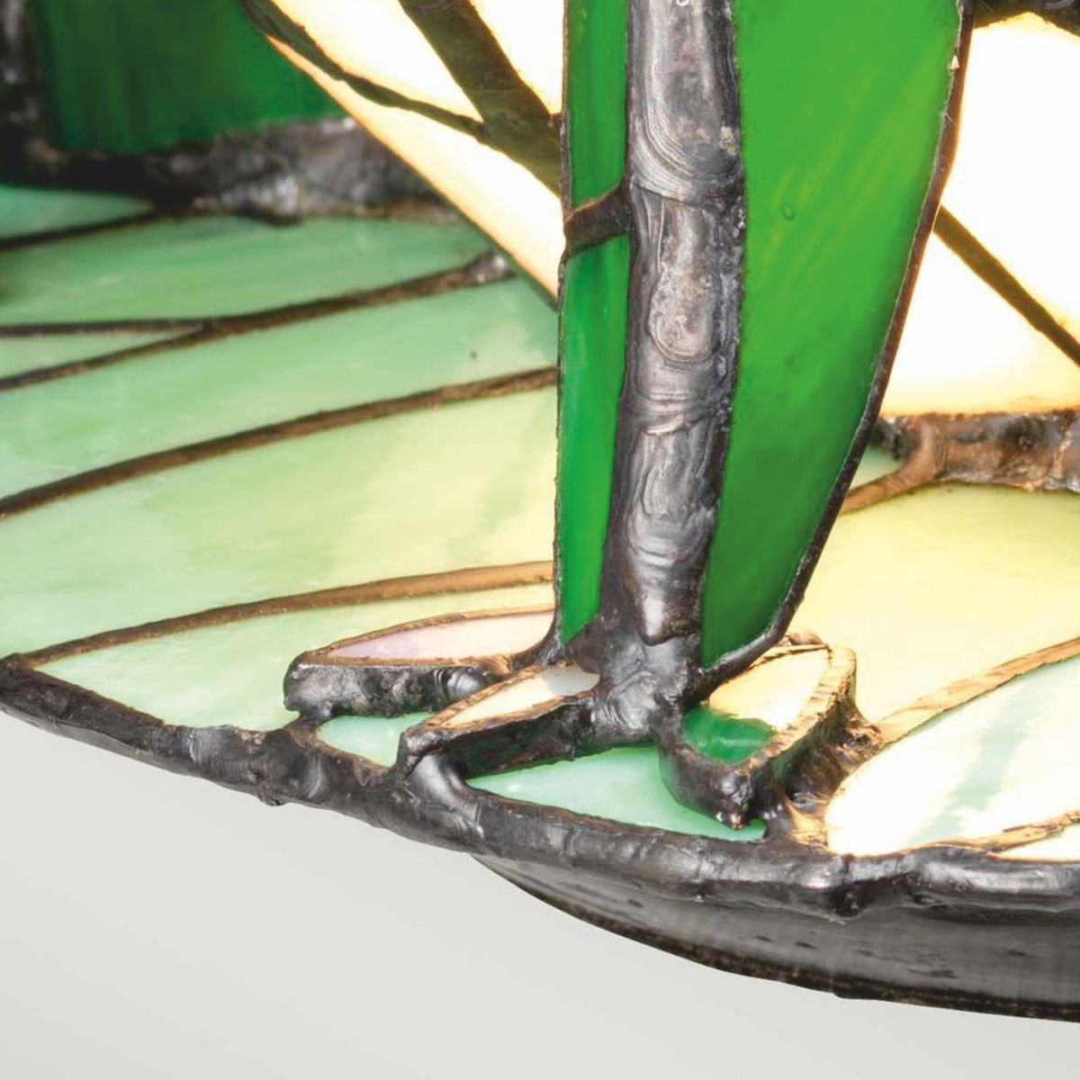 Luxus Tiffany LED Tischleuchte Frosch Grün - Tiffany Deko Leuchten