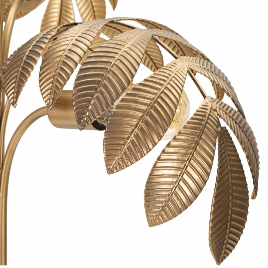 Luxus Metall Tischleuchte Messing H. 81 cm - Luxus Leuchten