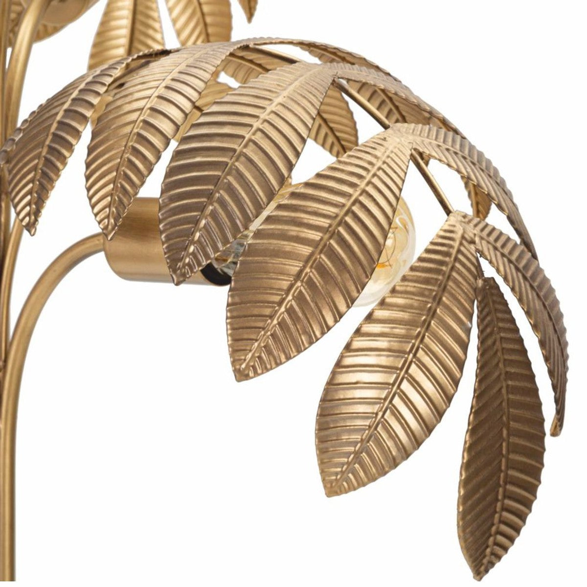 Luxus Metall Tischleuchte Messing H. 81 cm - Luxus Leuchten