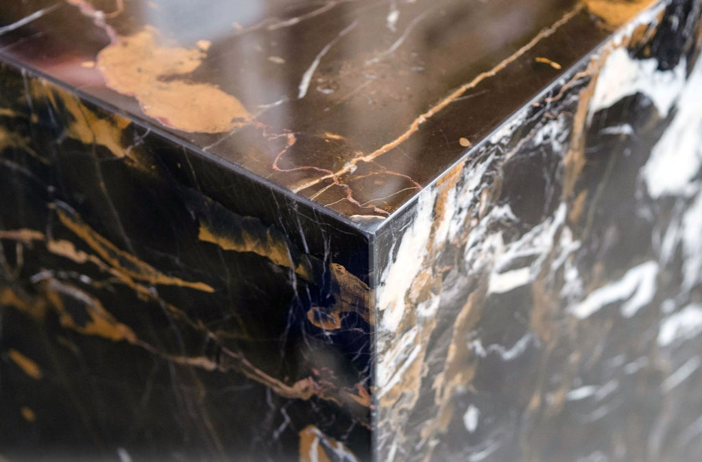 Beistelltisch Schwarz 40 x 40 x H. 50 cm - Luxus Wohnzimmer Deko