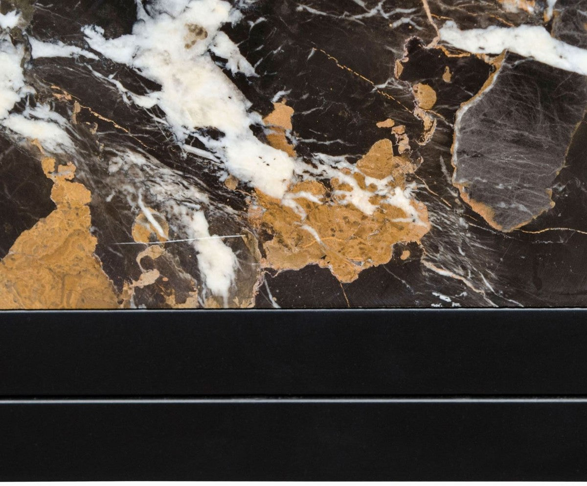 Beistelltisch Schwarz 40 x 40 x H. 50 cm - Luxus Wohnzimmer Deko