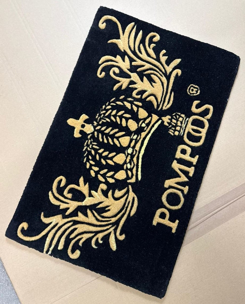 Pompöös by Fußmatte Krone von Harald Glööckler Schwarz / Gold 80 x 50 cm