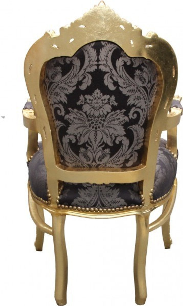 Barock Esszimmer Set 4 Stühle ohne Armlehnen + 2 Stühle mit Armlehnen - Möbel Antik Stil