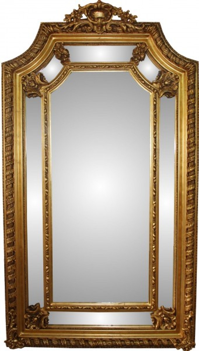 Barock Luxus Wandspiegel Gold B 117 cm, H 205 cm - Edel & Prunkvoll