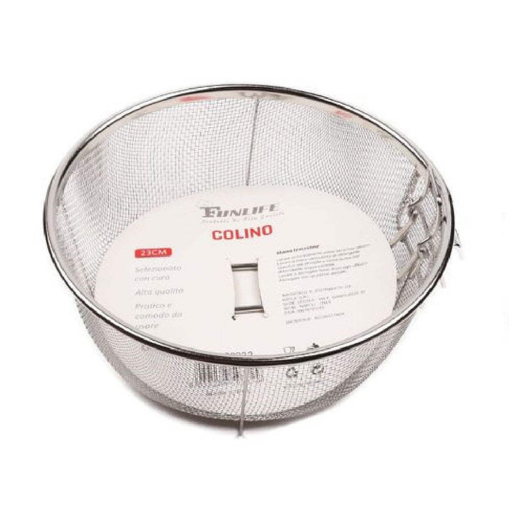 Basket Basket Round Setaccio Steel Sieve Steel Fried 23 cm 50332
