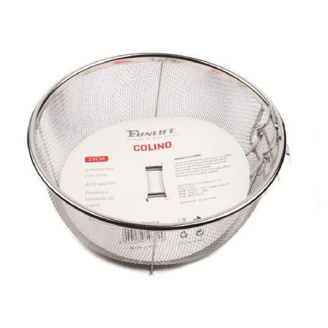 Basket Basket Round Setaccio Steel Sieve Steel Fried 23 cm 50332
