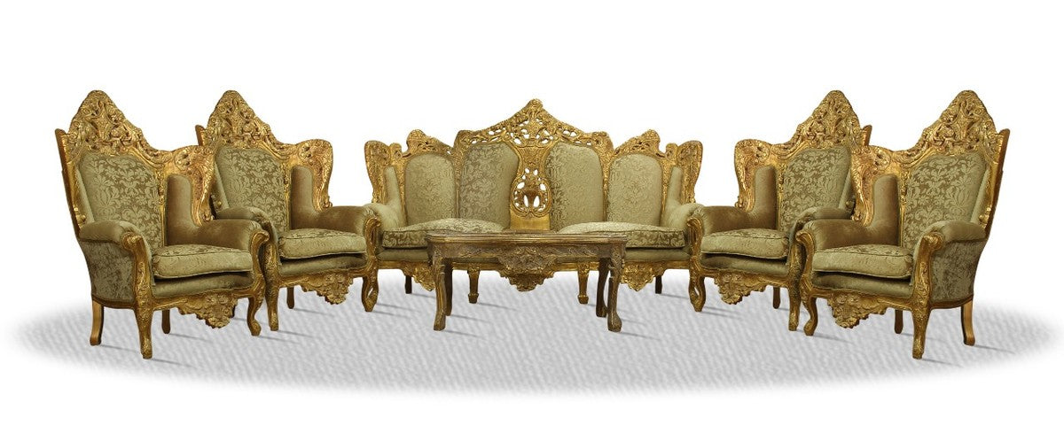 Barock Sofa Set Antik Gold - Edel & Prunkvoll
