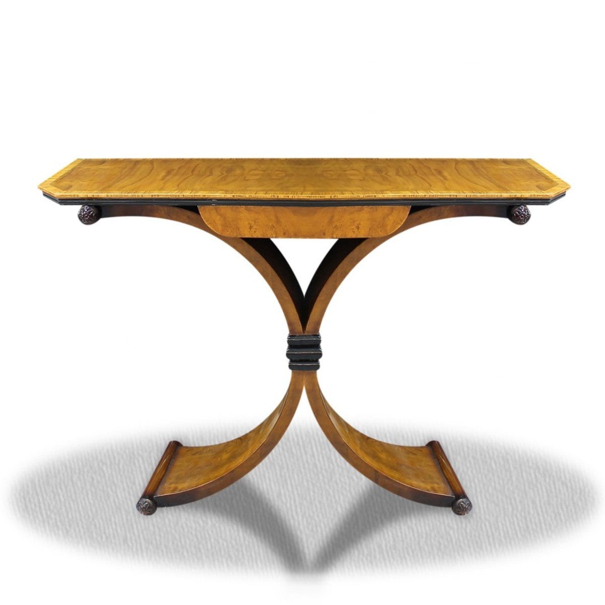 Beistelltisch mit Schublade Braun 100 x 35 x H. 85 cm - Luxus Beistelltisch